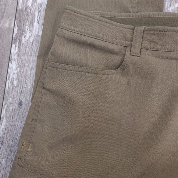 Under Armour Mens Tactical Enduro Pants Size 36x30 Brown Tac Elite Cargo - Picture 4 of 9